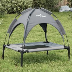 vidaXL Suņu guļvieta ar jumtu Oxford audums un tērauds 62 x 48 cm vidaXL Suņu guļvieta ar jumtu Oxford audums un tērauds 62 x 48 cm
