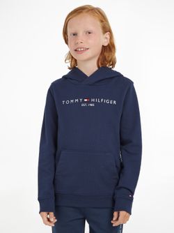 Tommy Hilfiger Essential Logo-Hoodie no tīras kokvilnas (KS0KS00213) Tommy Hilfiger Essential Logo-Hoodie no tīras kokvilnas (KS0KS00213)