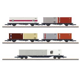 Märklin Konteineru pārvadāšanas vagona komplekts Märklin Konteineru pārvadāšanas vagona komplekts