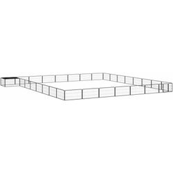 vidaXL Hundelaufstall Tērauds Pulvera pārklājums 32-gab. 800 x 800 x 50 cm (3115982) vidaXL Hundelaufstall Tērauds Pulvera pārklājums 32-gab. 800 x 800 x 50 cm (3115982)