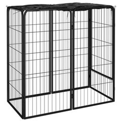 vidaXL Hundelaufstall Stahl Pulverbeschichtet 6-tlg. 100 x 50 x 100 cm (171792) vidaXL Hundelaufstall Stahl Pulverbeschichtet 6-tlg. 100 x 50 x 100 cm (171792)