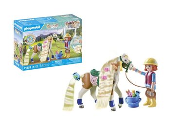 Playmobil Horses of Waterfall - Ellie & zirgs ar gofrēšanas dzelzi (71639) Playmobil Horses of Waterfall - Ellie & zirgs ar gofrēšanas dzelzi (71639)