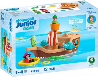 Playmobil Junior & Disney - Pītera Pena pirātu kuģis ar ūdens šļakatu prieku (71769) Playmobil Junior & Disney - Pītera Pena pirātu kuģis ar ūdens šļakatu prieku (71769)