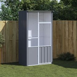 vidaXL Voljēra cinkots tērauds 115 x 78 x 200 cm (172342) vidaXL Voljēra cinkots tērauds 115 x 78 x 200 cm (172342)