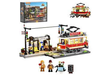 Lumibricks Vēsturiskais tramvajs un stacija (L9084) Lumibricks Vēsturiskais tramvajs un stacija (L9084)