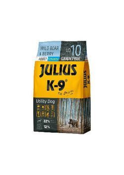 Julius-K9 GF Hipoalerģisks Utility Dog Adult Mežacūka & Oga 10 kg Julius-K9 GF Hipoalerģisks Utility Dog Adult Mežacūka & Oga 10 kg