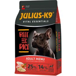 Julius-K9 Vital Essentials Pieaugušo Liellopu Gaļa un Rīsi 12 kg Julius-K9 Vital Essentials Pieaugušo Liellopu Gaļa un Rīsi 12 kg