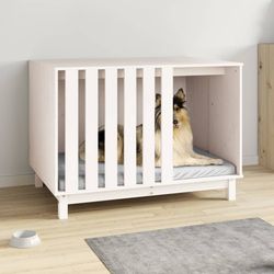 vidaXL Hundehütte Massivholz Priede 100 x 70 x 72 cm (822492) vidaXL Hundehütte Massivholz Priede 100 x 70 x 72 cm (822492)