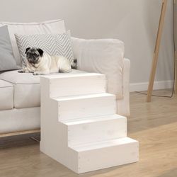 vidaXL Haustiertreppe Masīvkoks Priede 40 x 49 x 47 cm (822467) vidaXL Haustiertreppe Masīvkoks Priede 40 x 49 x 47 cm (822467)