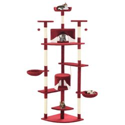 vidaXL Katzen-Kratzbaum mit Sisal-Kratzsäulen 203 cm (170531) vidaXL Katzen-Kratzbaum mit Sisal-Kratzsäulen 203 cm (170531)