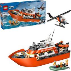 LEGO City glābšanas laiva krasta apsardzei ar helikopteru (60504) LEGO City glābšanas laiva krasta apsardzei ar helikopteru (60504)