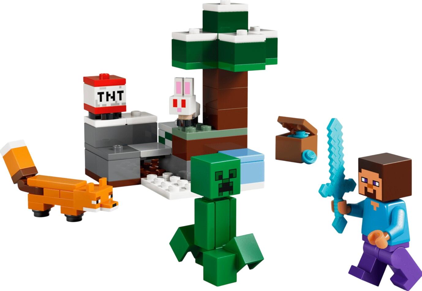 LEGO Minecraft Steves piedzīvojums Taigā (21583) LEGO Minecraft Steves piedzīvojums Taigā (21583)