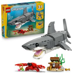 LEGO Creator 3-in-1 Mežonīgais haizivs ar dārgumu lādi (31381) LEGO Creator 3-in-1 Mežonīgais haizivs ar dārgumu lādi (31381)