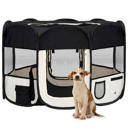 vidaXL Faltbarer Welpenlaufstall mit Tragetasche 110 x 110 x 58 cm (171006) vidaXL Faltbarer Welpenlaufstall mit Tragetasche 110 x 110 x 58 cm (171006)