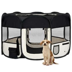 vidaXL Faltbarer Welpenlaufstall mit Tragetasche 125 x 125 x 61 cm (171007) vidaXL Faltbarer Welpenlaufstall mit Tragetasche 125 x 125 x 61 cm (171007)