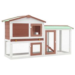 vidaXL Liels trušu būris koks 145 x 45 x 84 cm (170841) vidaXL Liels trušu būris koks 145 x 45 x 84 cm (170841)