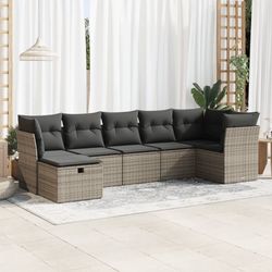 vidaXL Garten-Sofagarnitur mit Kissen 7-tlg (3325306) vidaXL Garten-Sofagarnitur mit Kissen 7-tlg (3325306)
