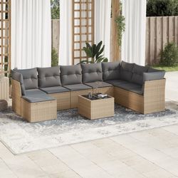 vidaXL Garten dīvānu komplekts 9-daļīgs (3249898) vidaXL Garten dīvānu komplekts 9-daļīgs (3249898)
