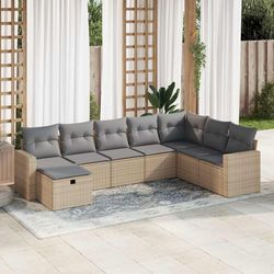 vidaXL Garten dīvānu komplekts 8-daļīgs (3325435) vidaXL Garten dīvānu komplekts 8-daļīgs (3325435)
