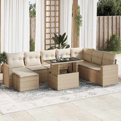 vidaXL Garten dīvānu komplekts ar spilveniem 9-daļīgs (3326369) vidaXL Garten dīvānu komplekts ar spilveniem 9-daļīgs (3326369)