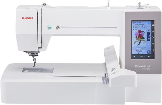 Janome Memory Craft 550E Limited Edition Janome Memory Craft 550E Limited Edition