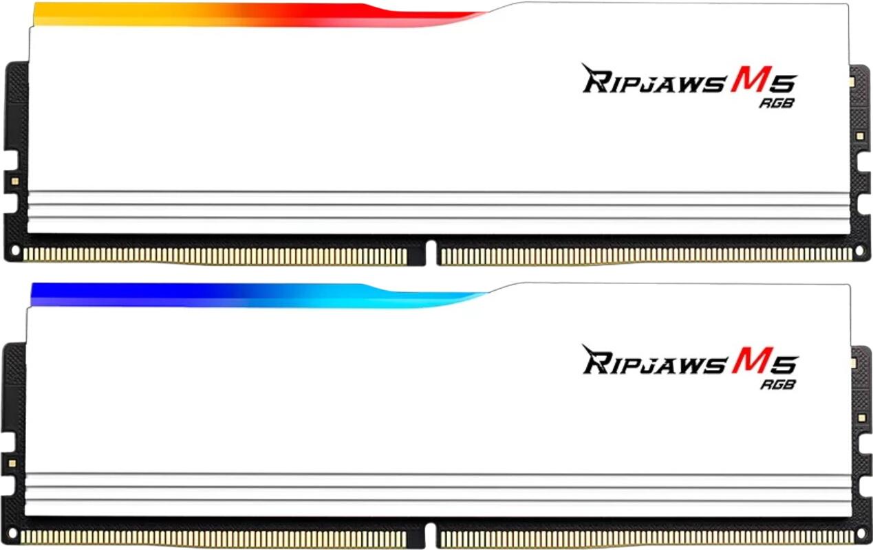 G.Skill Ripjaws M5 RGB DDR5-6800 64GB komplekts (F5-6800J3445G32GX2-RM5RW) G.Skill Ripjaws M5 RGB DDR5-6800 64GB komplekts (F5-6800J3445G32GX2-RM5RW)