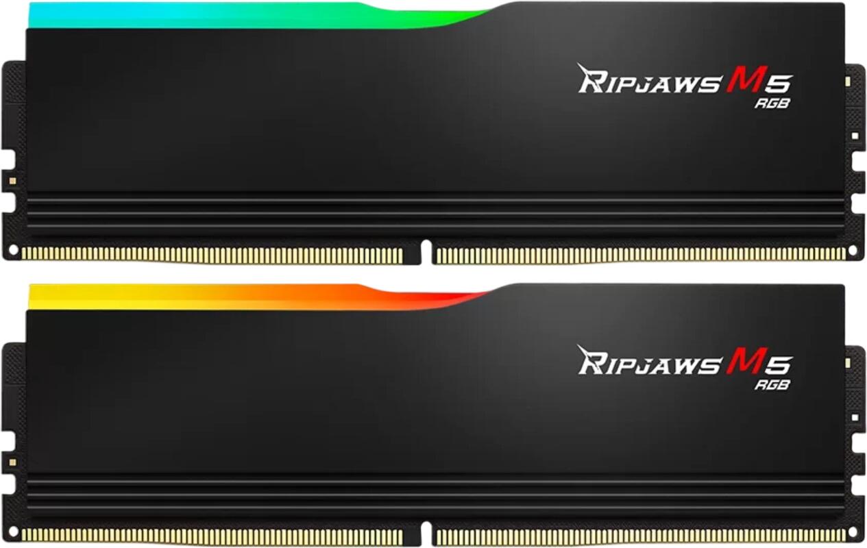 G.Skill Ripjaws M5 RGB DDR5-6800 64GB komplekts (F5-6800J3445G32GX2-RM5RK) G.Skill Ripjaws M5 RGB DDR5-6800 64GB komplekts (F5-6800J3445G32GX2-RM5RK)