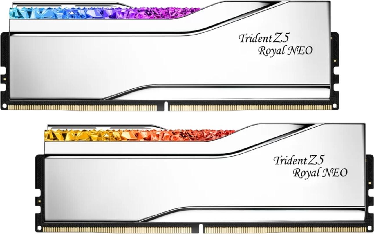 G.Skill Trident Z5 Royal Neo RGB DDR5-6000 64GB komplekts (F5-6000J2836G32GX2-TR5NS) G.Skill Trident Z5 Royal Neo RGB DDR5-6000 64GB komplekts (F5-6000J2836G32GX2-TR5NS)