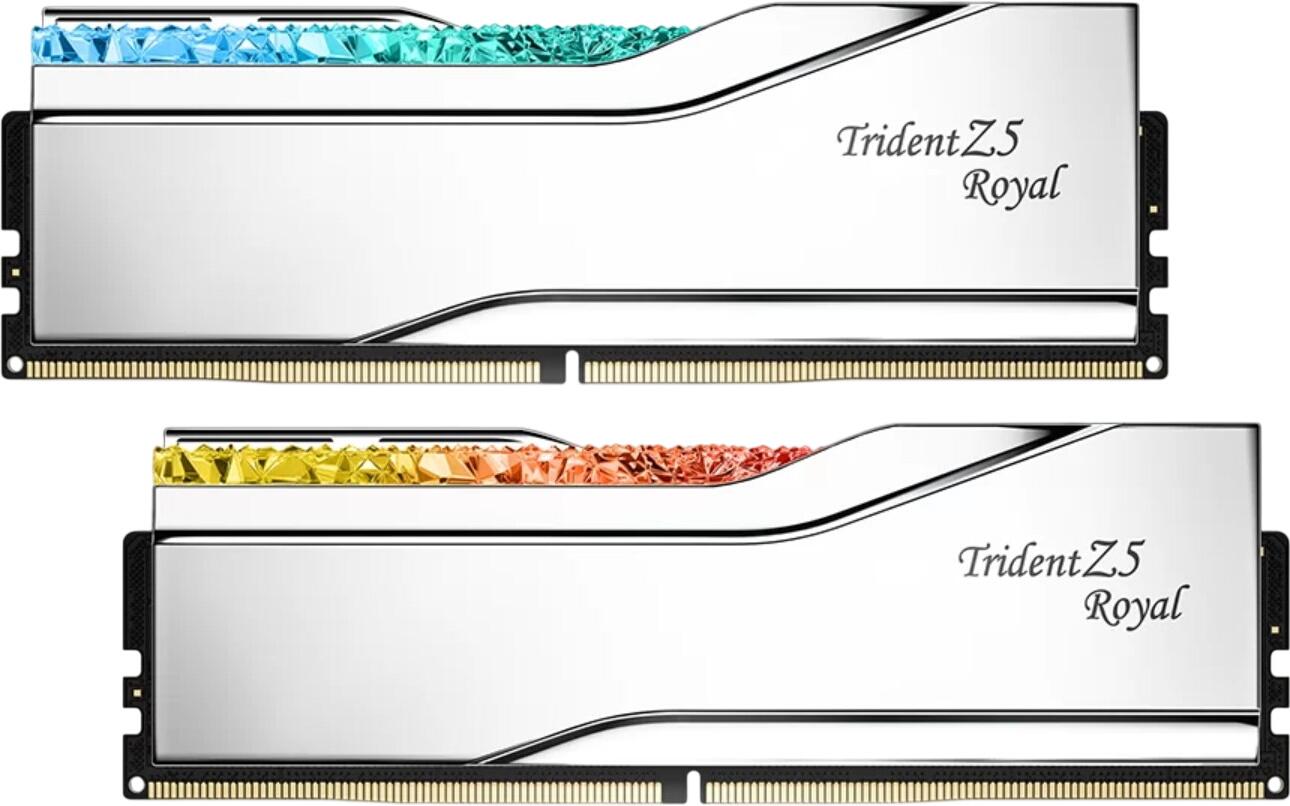 G.Skill Trident Z5 Royal RGB DDR5-6800 96GB komplekts (F5-6800J3446F48GX2-TR5S) G.Skill Trident Z5 Royal RGB DDR5-6800 96GB komplekts (F5-6800J3446F48GX2-TR5S)