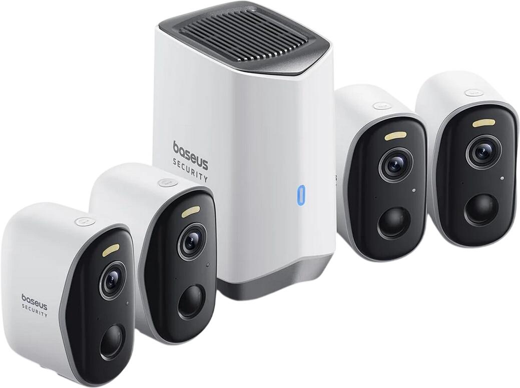 Baseus N1 āra novērošanas kamera 4-kameru komplekts (S0TW022131) Baseus N1 āra novērošanas kamera 4-kameru komplekts (S0TW022131)