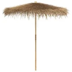 vidaXL Tiki-Šķūnis ar banānu lapu jumtu 240 cm (4108224) vidaXL Tiki-Šķūnis ar banānu lapu jumtu 240 cm (4108224)