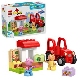 LEGO DUPLO Peppa Wutz Traktors un tirgus stends (10468) LEGO DUPLO Peppa Wutz Traktors un tirgus stends (10468)