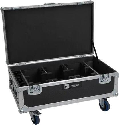 Roadinger Flightcase 6 x AKKU UP-4 QCL Spot QuickDMX MK2 Roadinger Flightcase 6 x AKKU UP-4 QCL Spot QuickDMX MK2