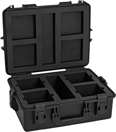 Roadinger Plastmasas futrālis 4 AKKU UP-4 QCL Spot QuickDMX MK2 Roadinger Plastmasas futrālis 4 AKKU UP-4 QCL Spot QuickDMX MK2