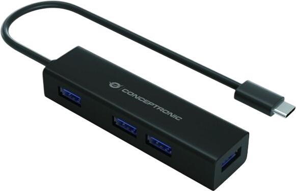 Conceptronic USB-C-uz-4-Port-USB-3.0-Hub (HUBBIES07B)