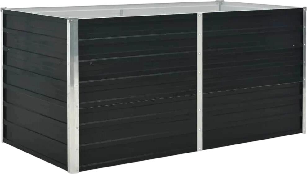 vidaXL Paaugstināta dobe antracīta 160 x 80 x 77 cm (45722) vidaXL Paaugstināta dobe antracīta 160 x 80 x 77 cm (45722)