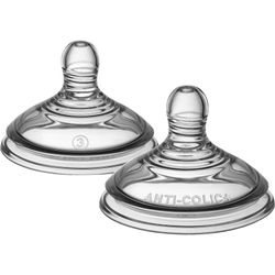 Tommee Tippee Advanced Anti-Colic pudelīšu knupītis ātra plūsma 6M+ 2 gab. iepakojums Tommee Tippee Advanced Anti-Colic pudelīšu knupītis ātra plūsma 6M+ 2 gab. iepakojums