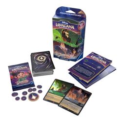 Ravensburger Disney Lorcana: Mirdzošās Debesis - Sākuma Kāršu Kava Smaragds un Tērauds (Angļu) Ravensburger Disney Lorcana: Mirdzošās Debesis - Sākuma Kāršu Kava Smaragds un Tērauds (Angļu)