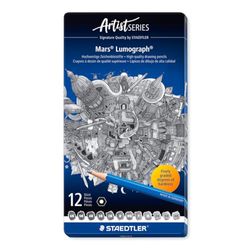 Staedtler Mars Lumograph 100 metāla futrālis Staedtler Mars Lumograph 100 metāla futrālis