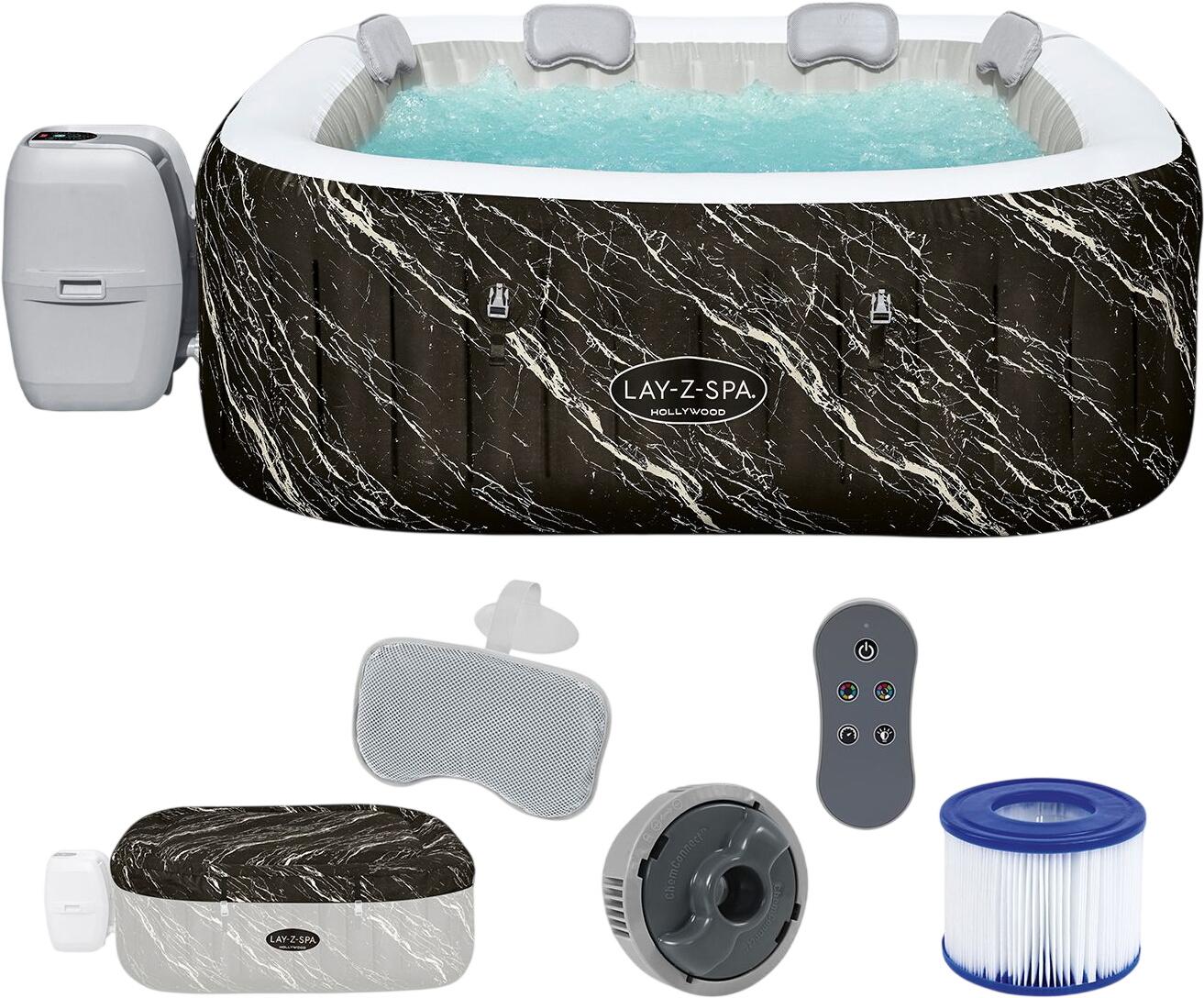 Bestway LAY-Z-SPA LED burbuļvanna Hollywood AirJet (6001F_26) Bestway LAY-Z-SPA LED burbuļvanna Hollywood AirJet (6001F_26)