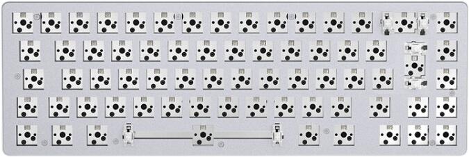 Glorious Gaming GMMK 2 Barebone Compact 65% balts ISO (GLO-GMMK2-65-RGB-ISO-W) Glorious Gaming GMMK 2 Barebone Compact 65% balts ISO (GLO-GMMK2-65-RGB-ISO-W)
