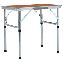 vidaXL Klappbarer Campingtisch Alumīnijs 60 x 45 cm (48179) vidaXL Klappbarer Campingtisch Alumīnijs 60 x 45 cm (48179)