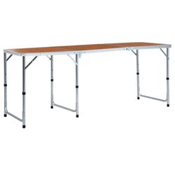 vidaXL Campingtisch Klappbar 180 x 60 cm (48174) vidaXL Campingtisch Klappbar 180 x 60 cm (48174)