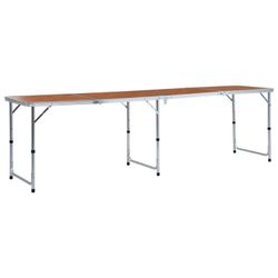 vidaXL Klappbarer Campingtisch 240 x 60 cm (48176) vidaXL Klappbarer Campingtisch 240 x 60 cm (48176)