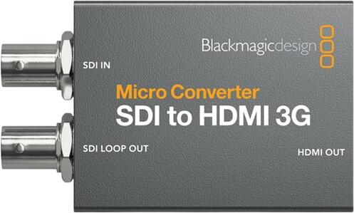 Blackmagic-Design Mikrokonvertētājs SDI uz HDMI 3G ar barošanas bloku Blackmagic-Design Mikrokonvertētājs SDI uz HDMI 3G ar barošanas bloku