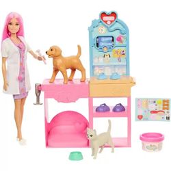 Mattel Barbie Gute Besserung Dzīvnieku slimnīcas spēļu komplekts (JFX93) Mattel Barbie Gute Besserung Dzīvnieku slimnīcas spēļu komplekts (JFX93)