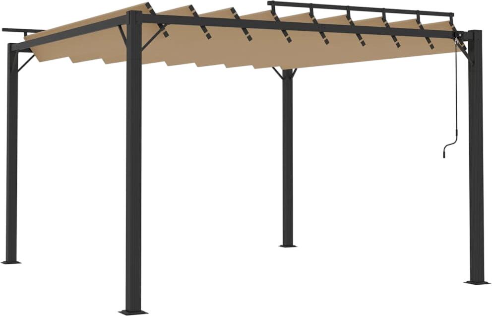 vidaXL Pergola ar lamellu jumtu 3 x 3 m (313925) vidaXL Pergola ar lamellu jumtu 3 x 3 m (313925)