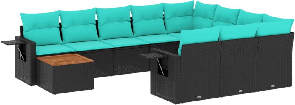 vidaXL 11-daļīgs dārza dīvānu komplekts ar spilveniem (3224748) vidaXL 11-daļīgs dārza dīvānu komplekts ar spilveniem (3224748)