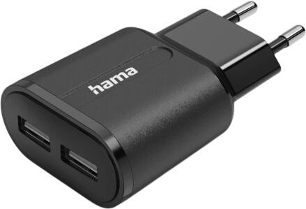 Hama Lādētājs, 2x USB-A, 12 W (00201971) Hama Lādētājs, 2x USB-A, 12 W (00201971)