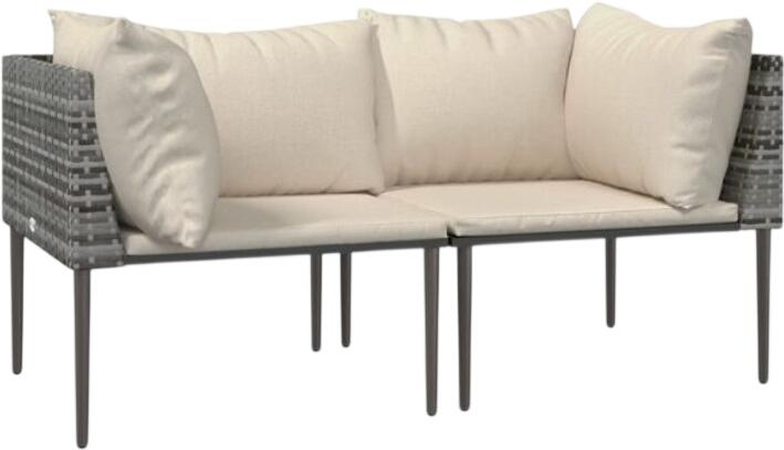 vidaXL Garten-Ecksofa mit Kissen Polyrattan 2 Stk. (364126) vidaXL Garten-Ecksofa mit Kissen Polyrattan 2 Stk. (364126)